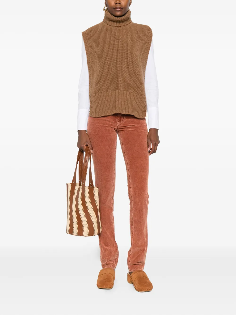 DAVANTINO turtleneck sleeveless wool sweater | Vests & Tank Tops | Image 2