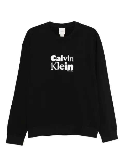 Calvin Klein logo-print crew neck sweatshirt