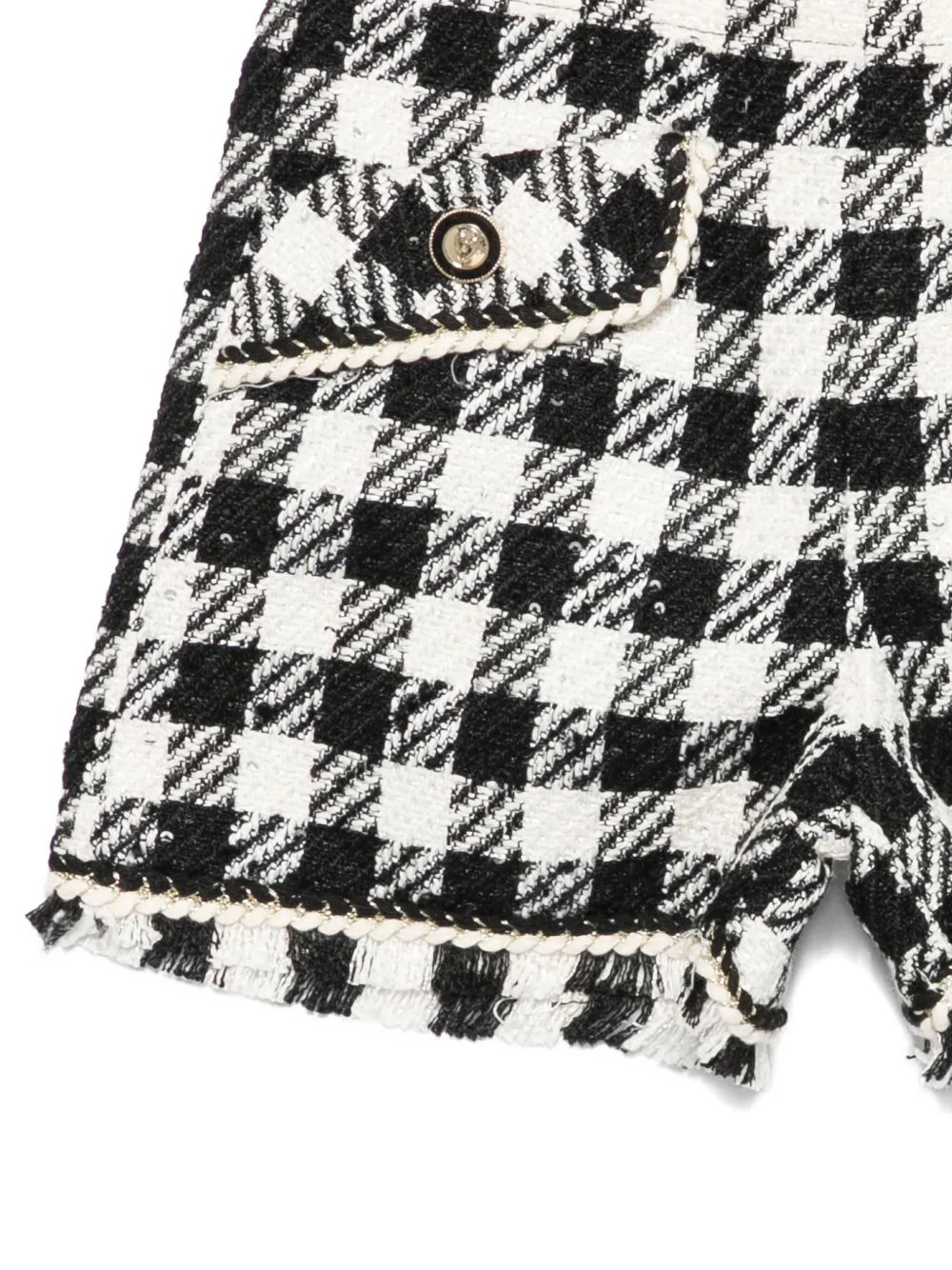 Abel & Lula Shorts met gingham ruit Zwart