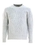 Zanone ribbed crew-neck sweater - Grey
