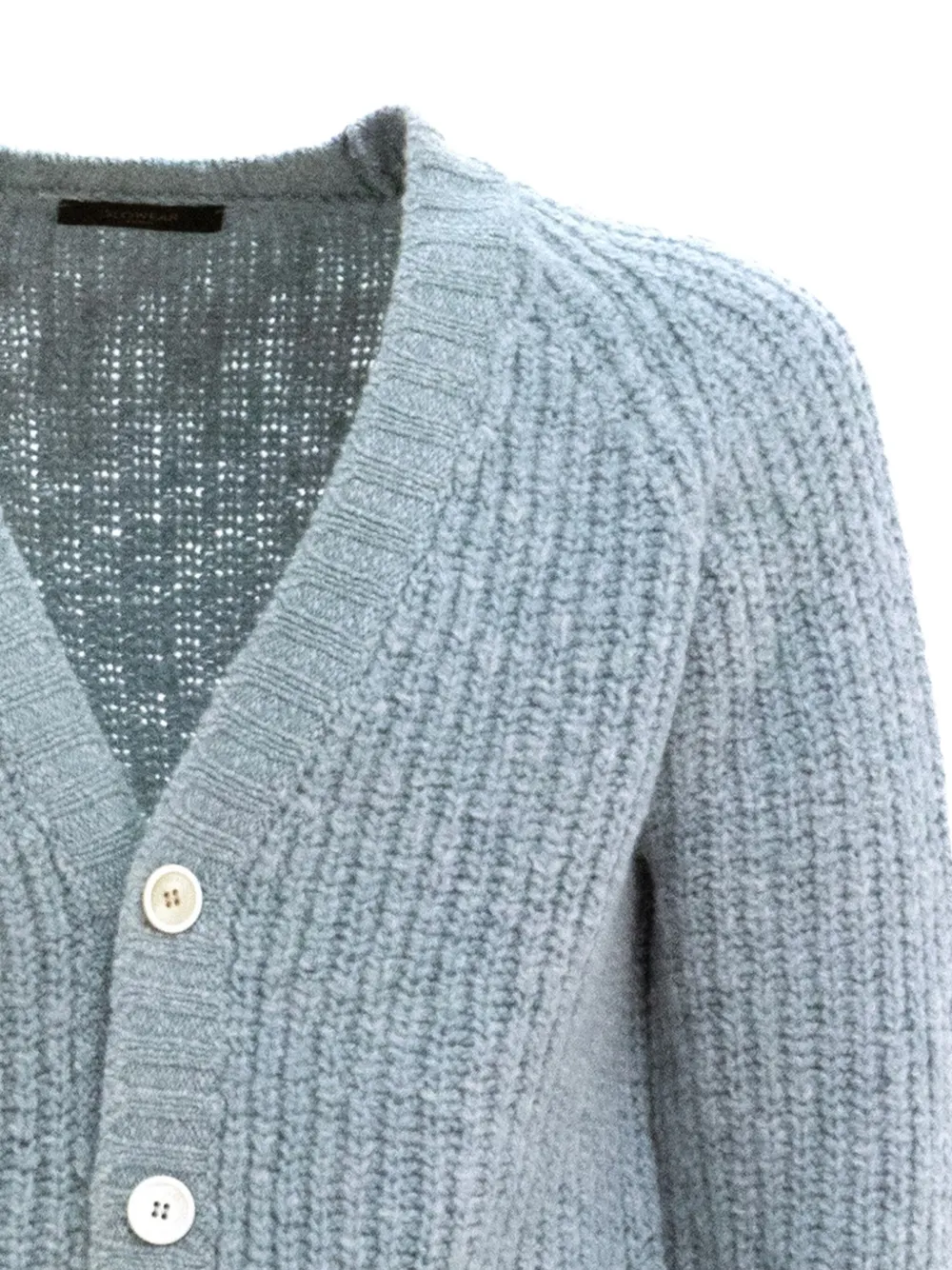 Zanone ribbed v-neck cardigan | Cardigans | Image 2