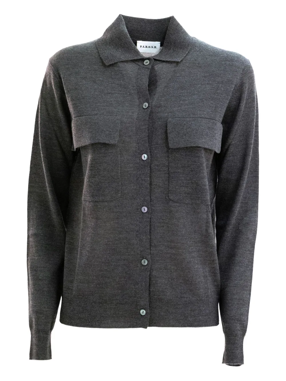 P.A.R.O.S.H. ポケットディテール シャツ - 037 GREY P.A.R.O.S.H. ポケットディテール シャツ - 037 GREY