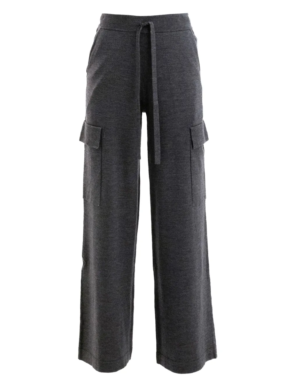 P.a.r.o.s.h Drawstring Cargo-pockets Trousers In Gray