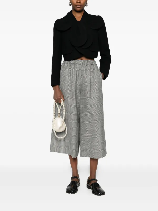 Noir Kei Ninomiya Wool Cropped Jacket | Black | FARFETCH