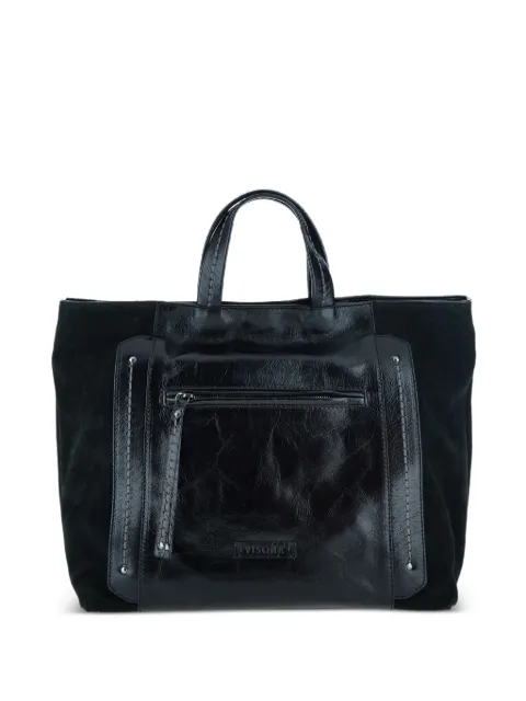 VISONA` leather tote bag