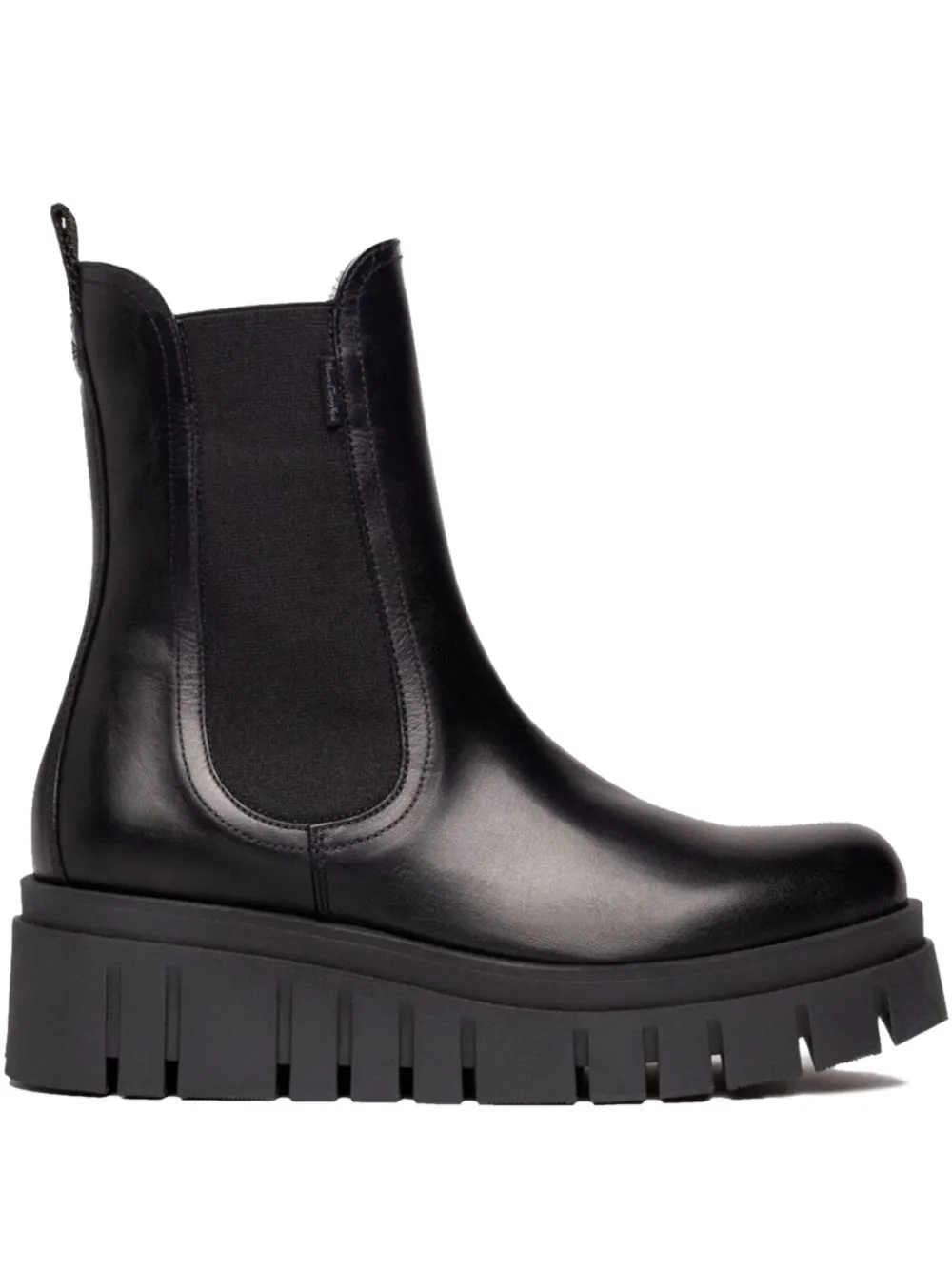 NERO GIARDINI 55mm elastic-panelled platform boots Black