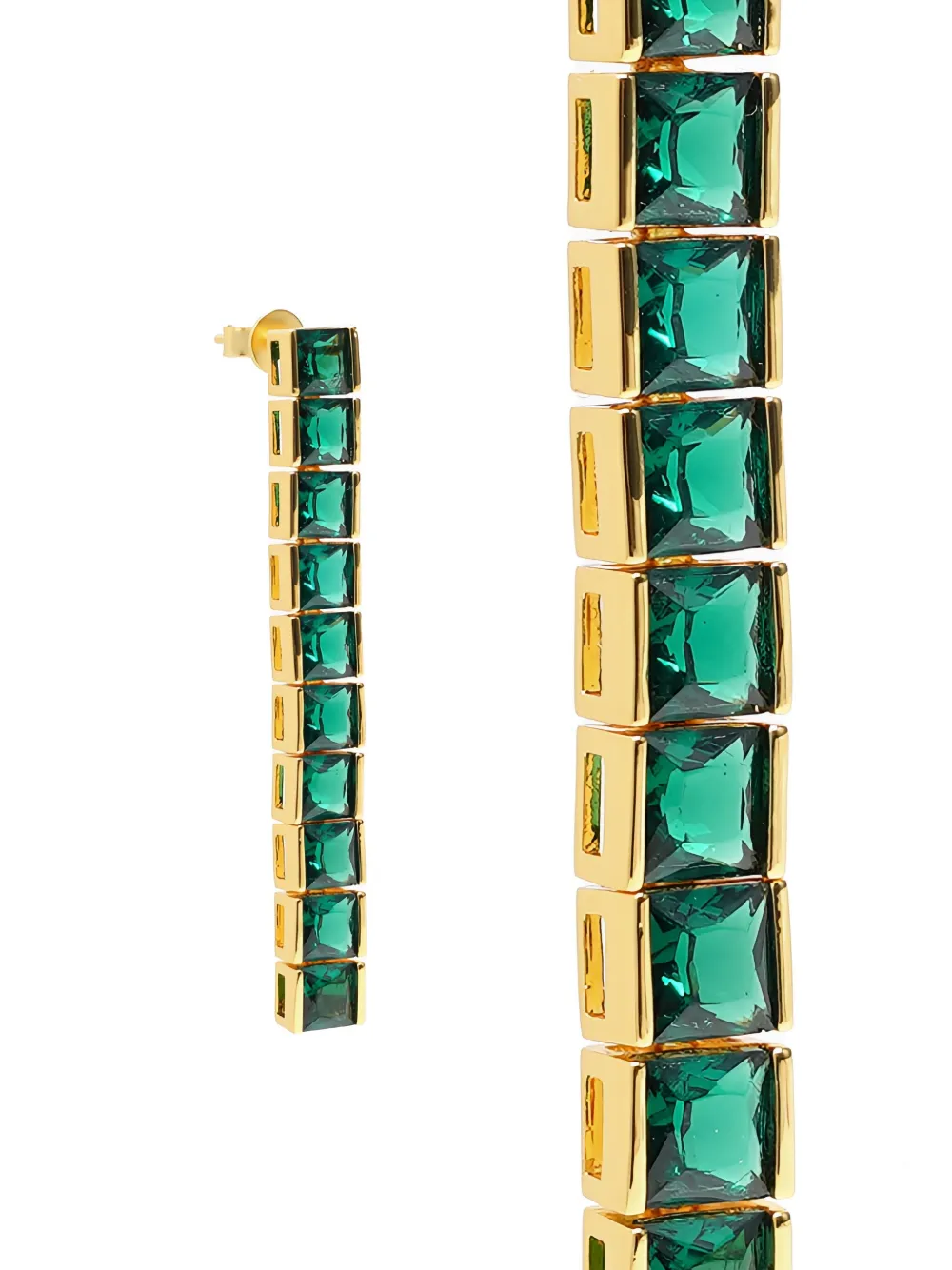Izabel Display tennis-style earrings - Goud