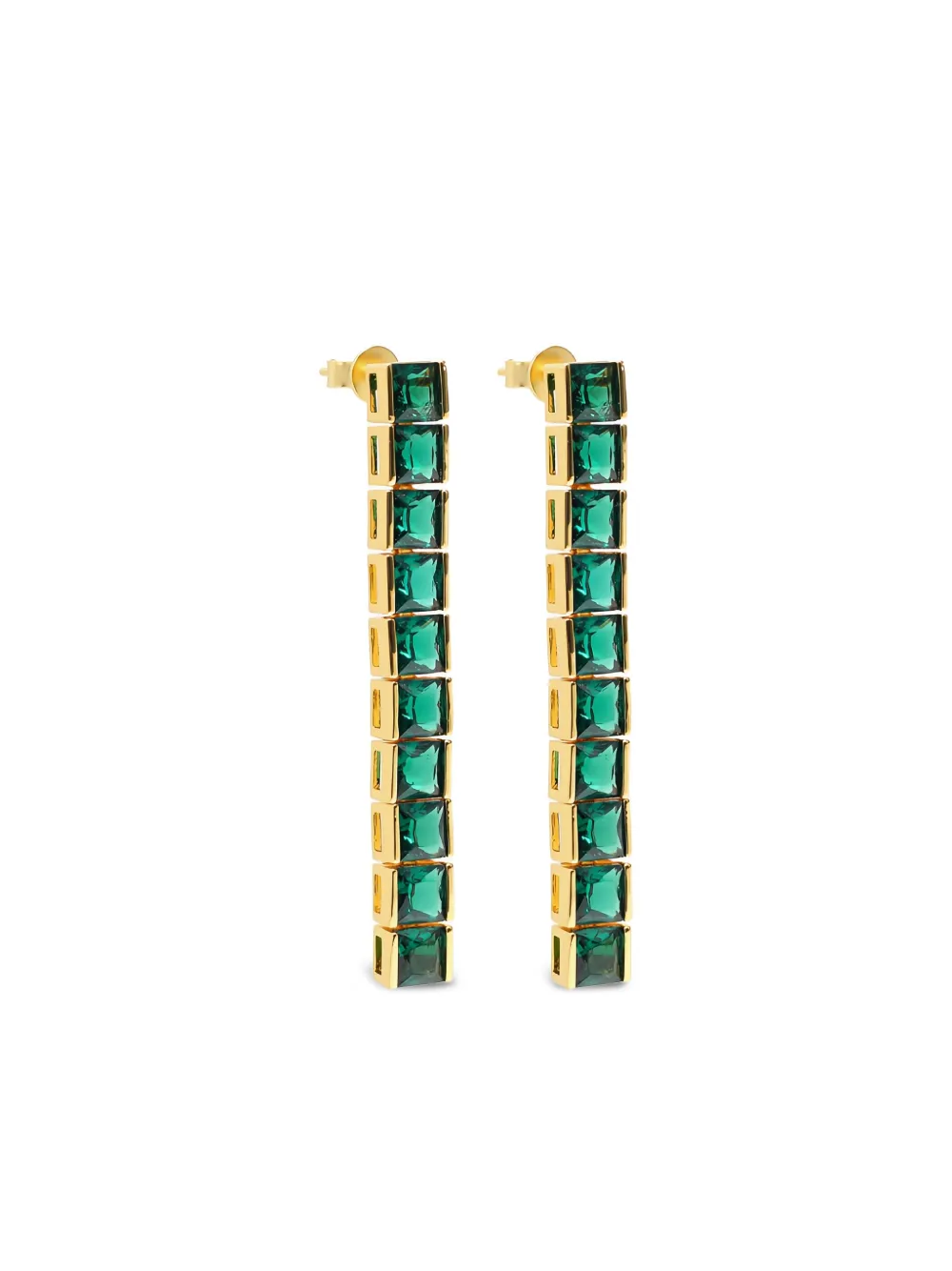 Izabel Display tennis-style earrings | Gold | Image 1