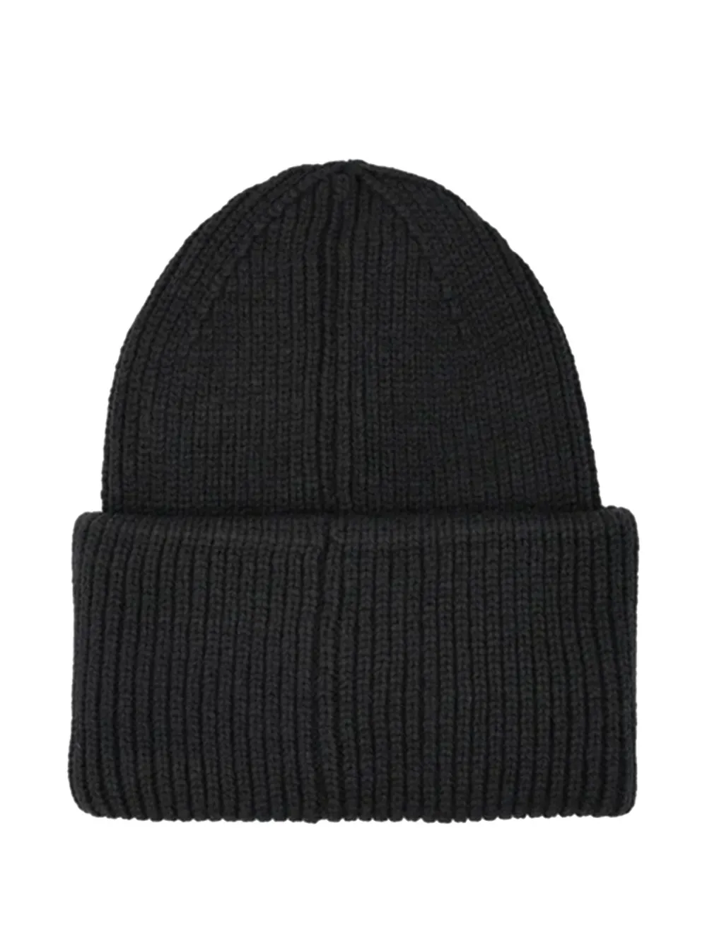 Napapijri flag-detail ribbed beanie hat - Zwart