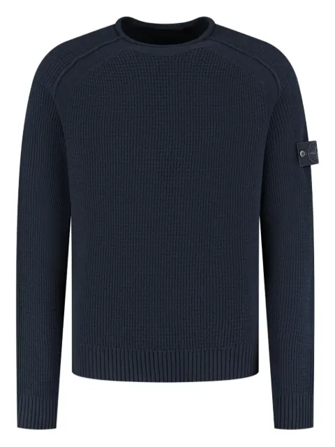 Stone Island Compass-patch crew-neck sweater
