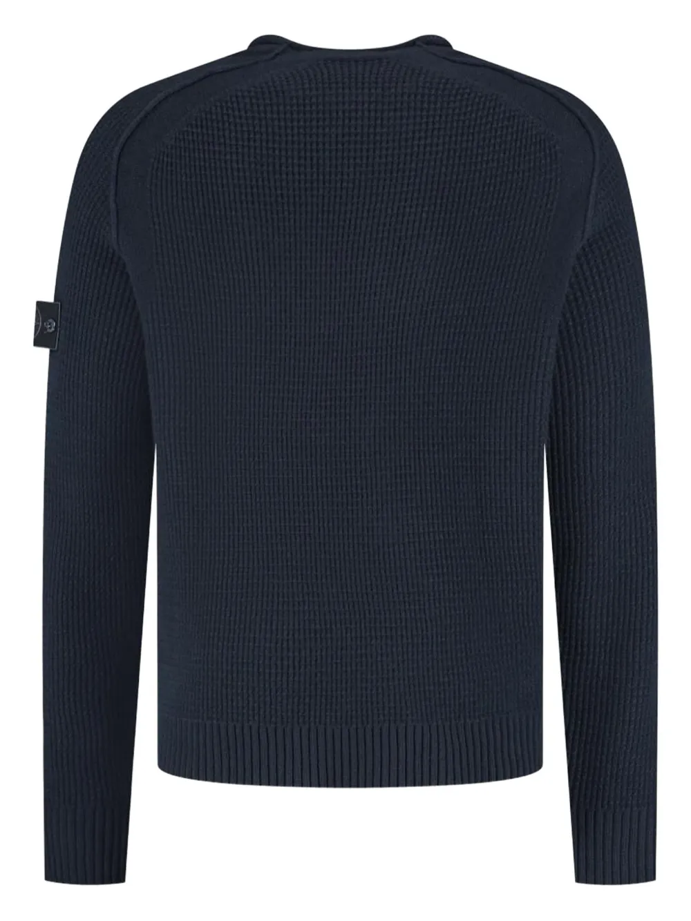 Stone Island Compass-patch crew-neck sweater - Blauw