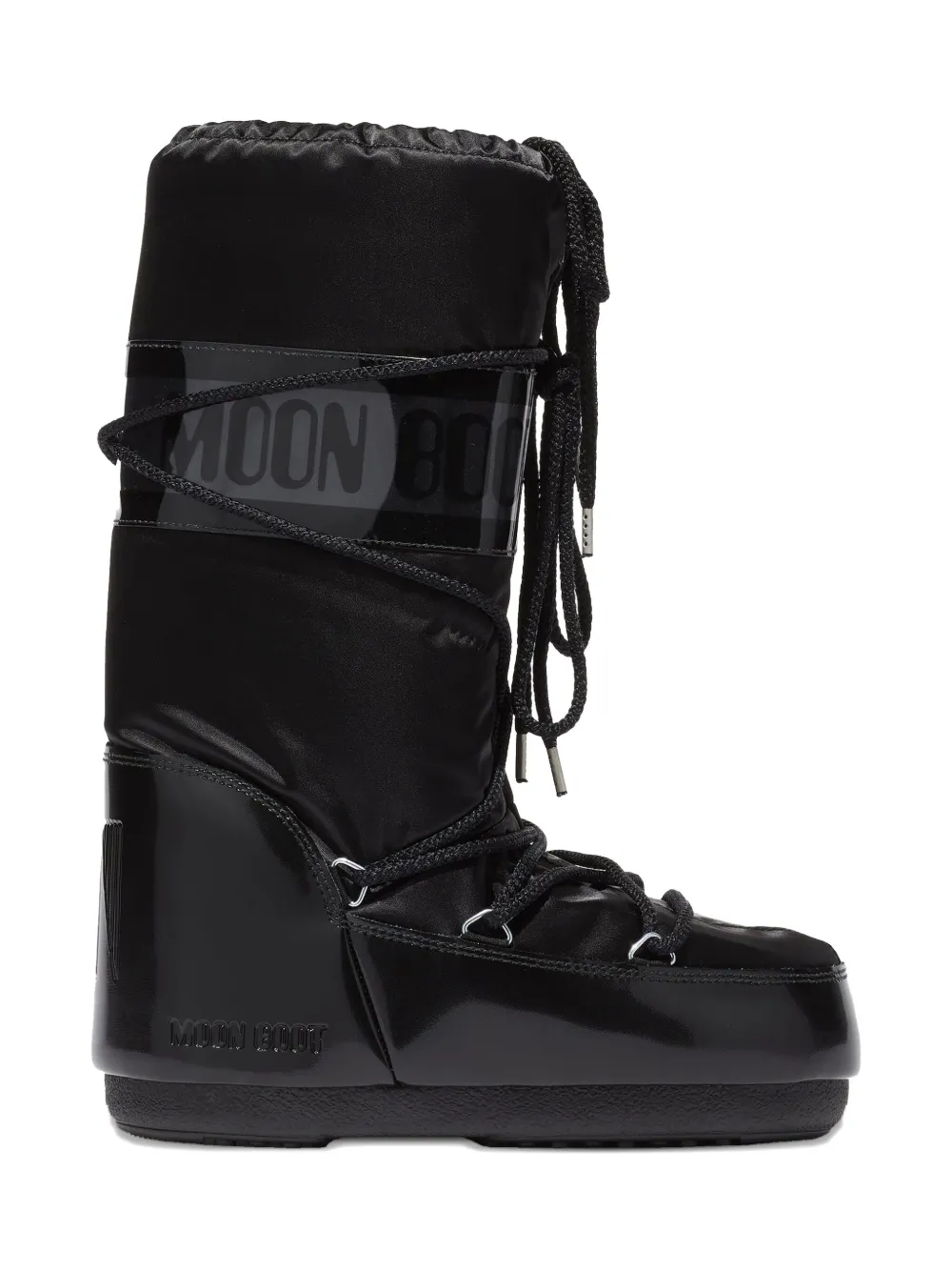 Moon Boot Kids Icon Glance lace-up boots Black