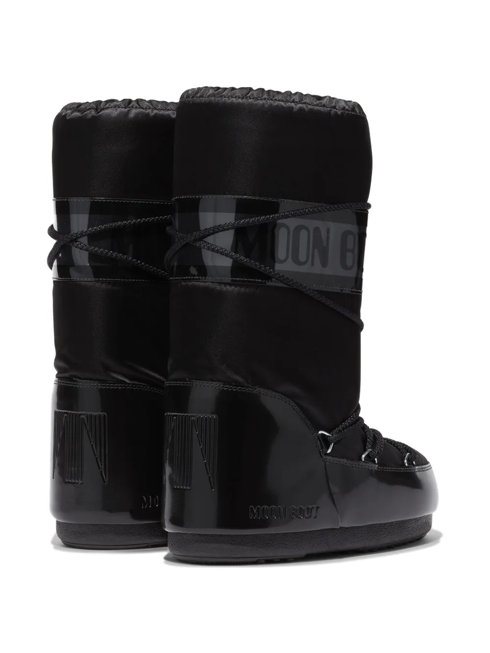 Moon Boot Kids Icon Glance lace-up boots Black