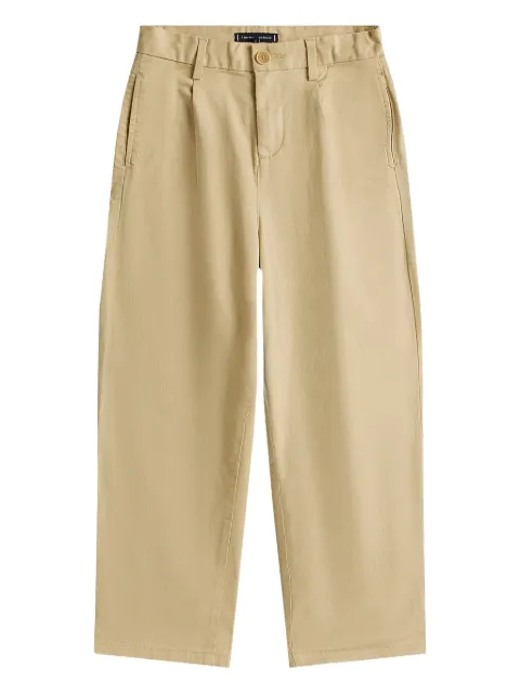 Tommy Hilfiger Junior pleated-front trousers