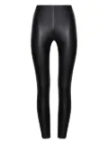 Wolford leather-paneled leggings - Black