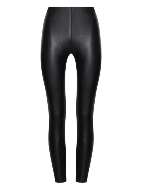 Wolford leather-paneled leggings