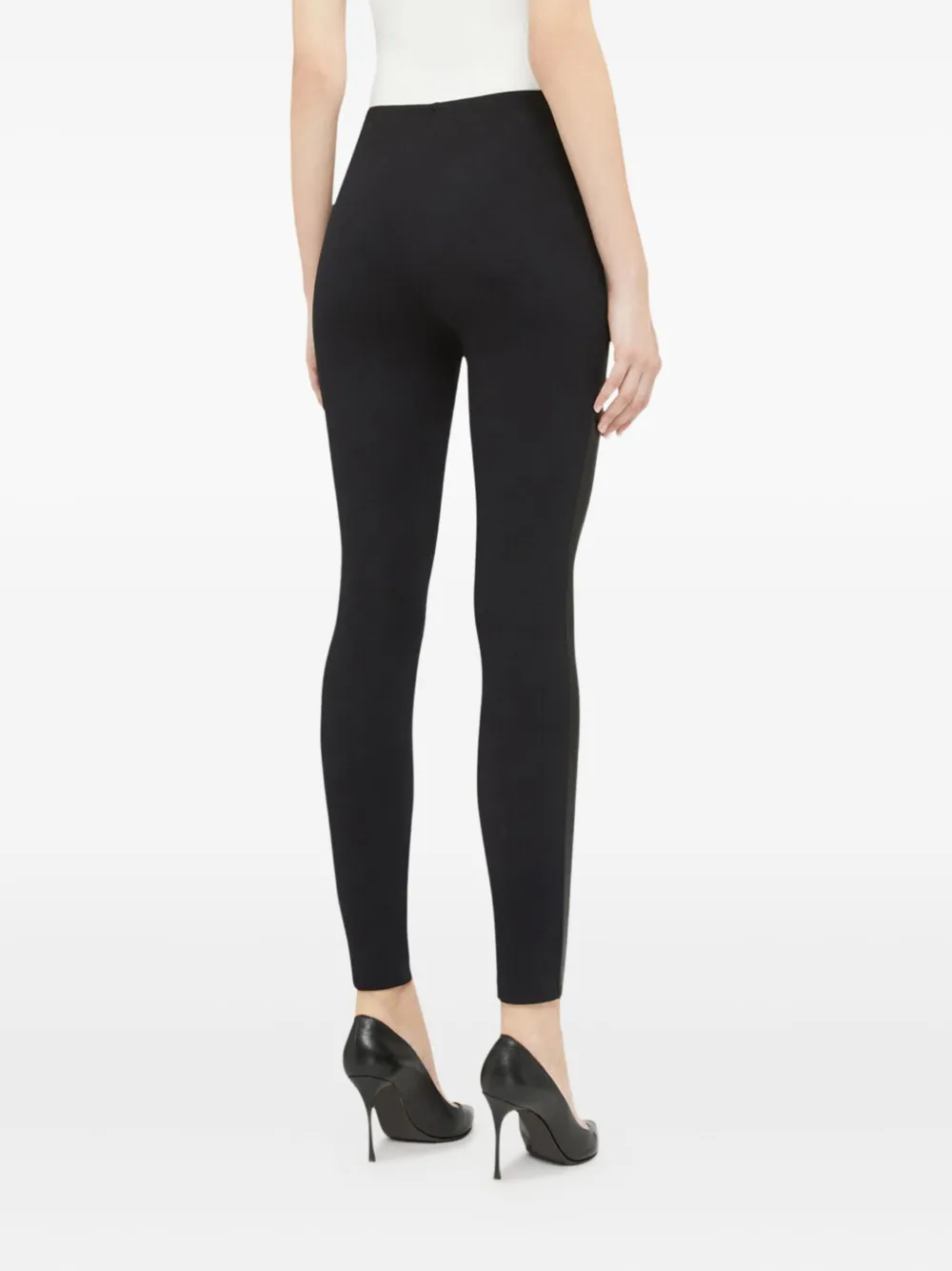 Wolford Estella Faux Leather Leggings In Black