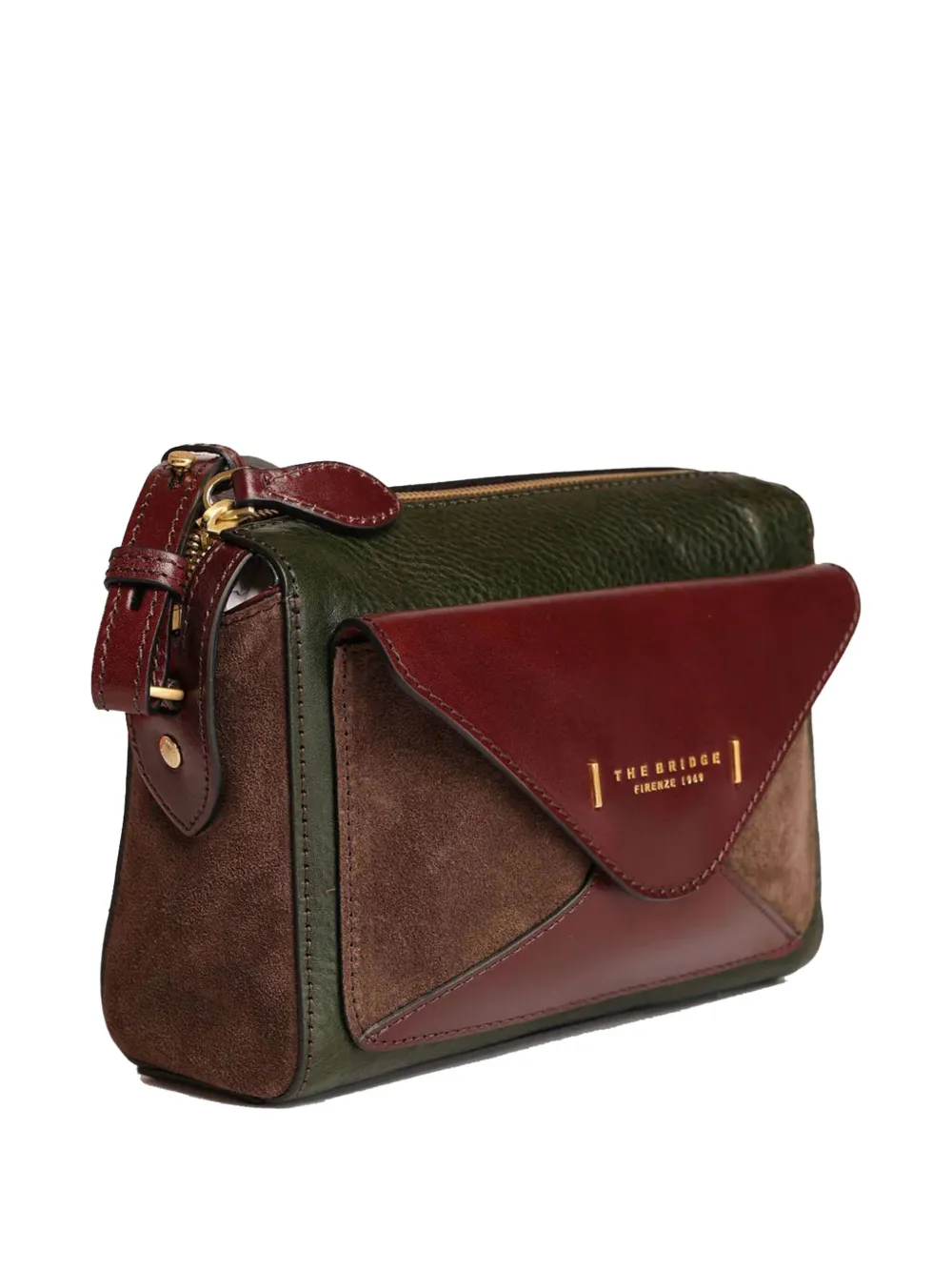 The Bridge Envelope-flap Cross Body Bag In Green