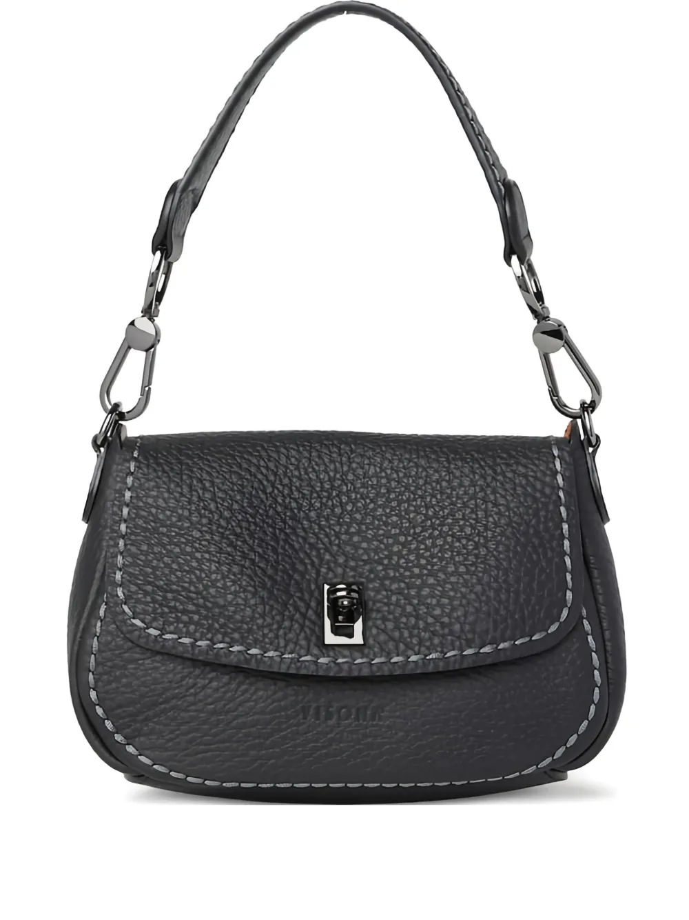 VISONA` leather shoulder bag | Black | Image 1