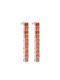 Izabel Display tennis-style earrings - Silver