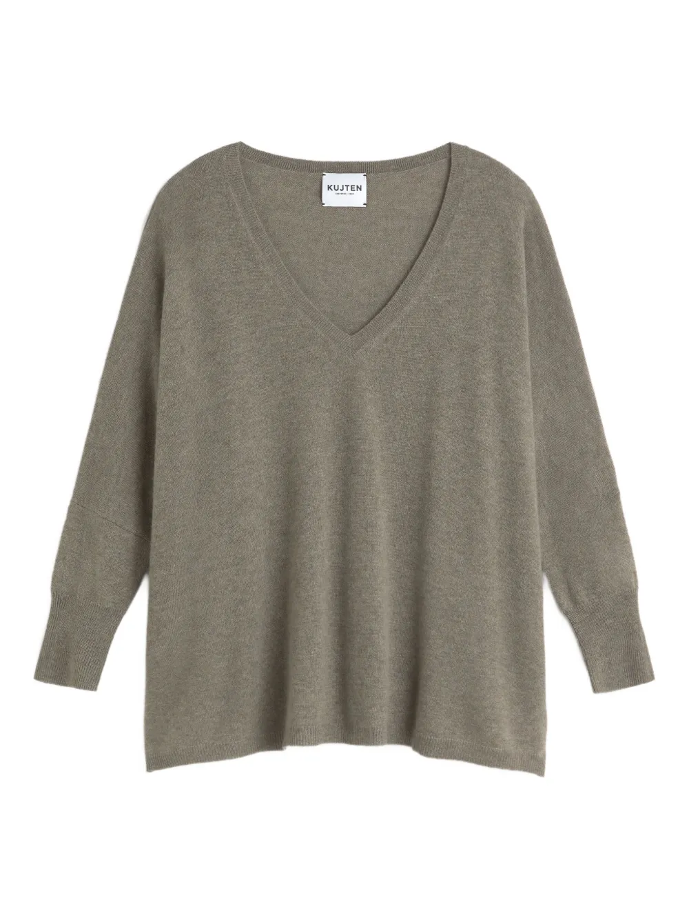 kujten suéter con cuello en V | gris | Image 1