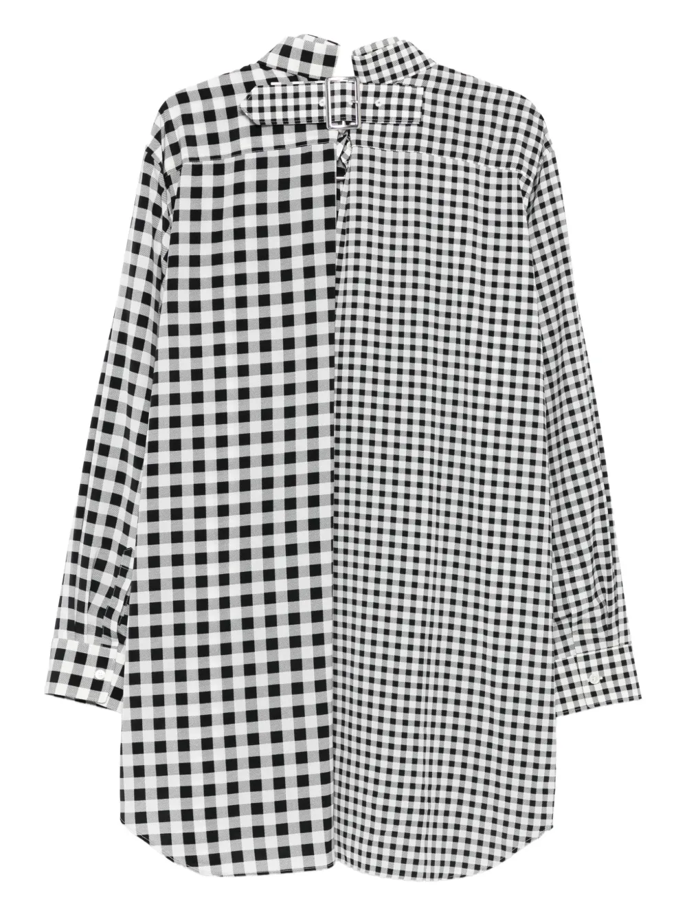 Comme Des Garçons gingham-pattern shirt - Zwart