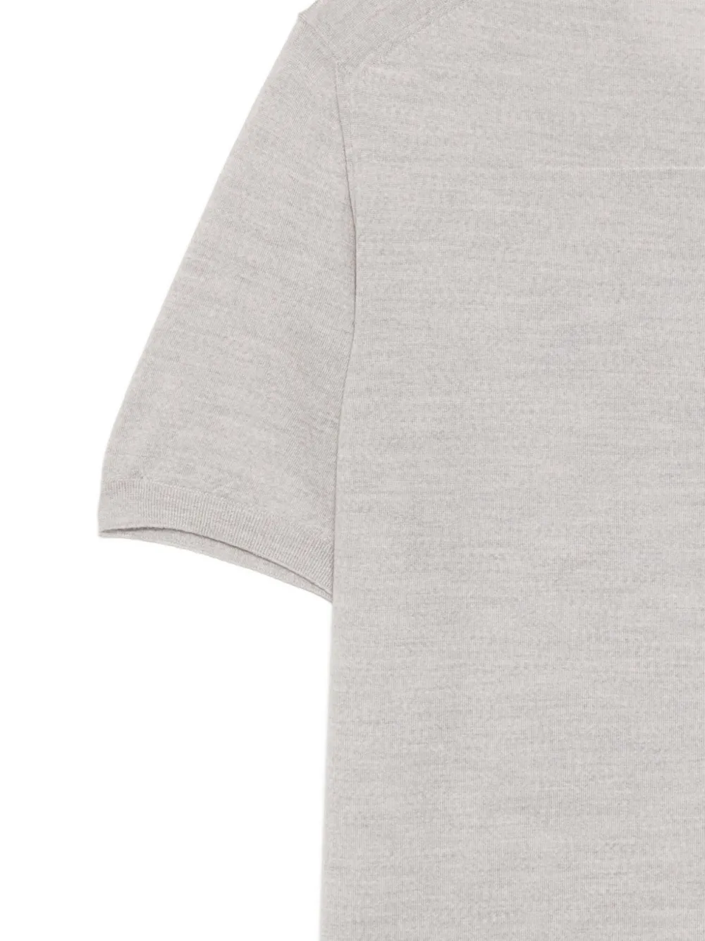 Lardini Wollen T-shirt Grijs