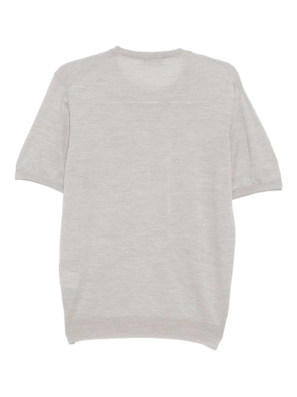 Lardini Wollen T-shirt - Grijs