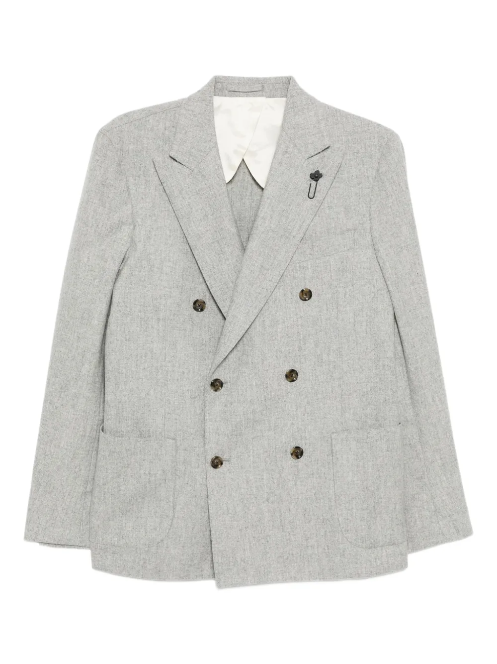 Lardini double-breasted blazer | Grey | Image 1