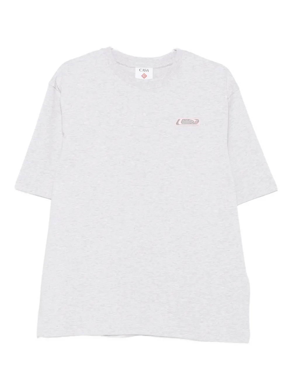 Casablanca Logo Crew Neck T-shirt In White
