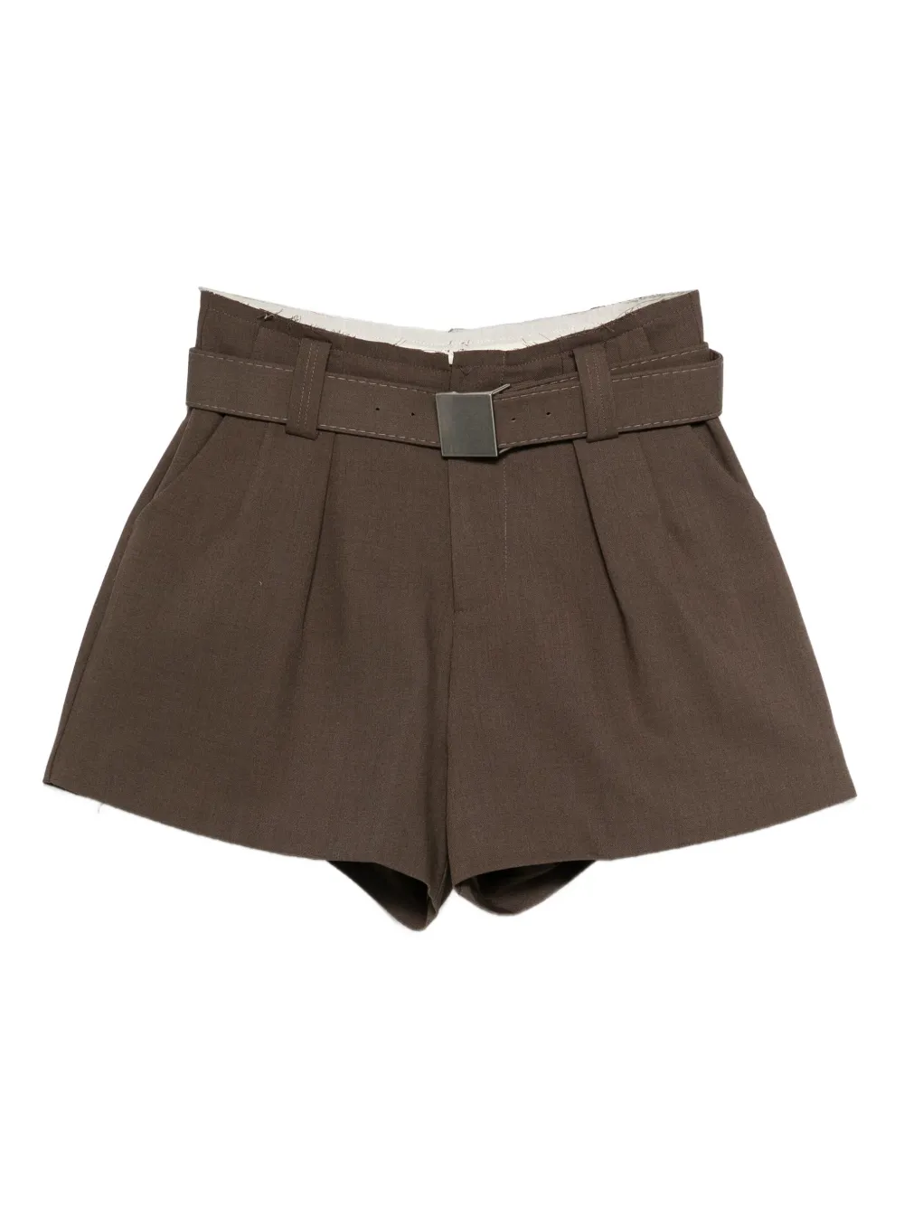 Eleh ベルテッド ショートパンツ | ブラウン | Image 1