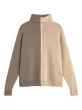 kujten colour-block sweater - Brown