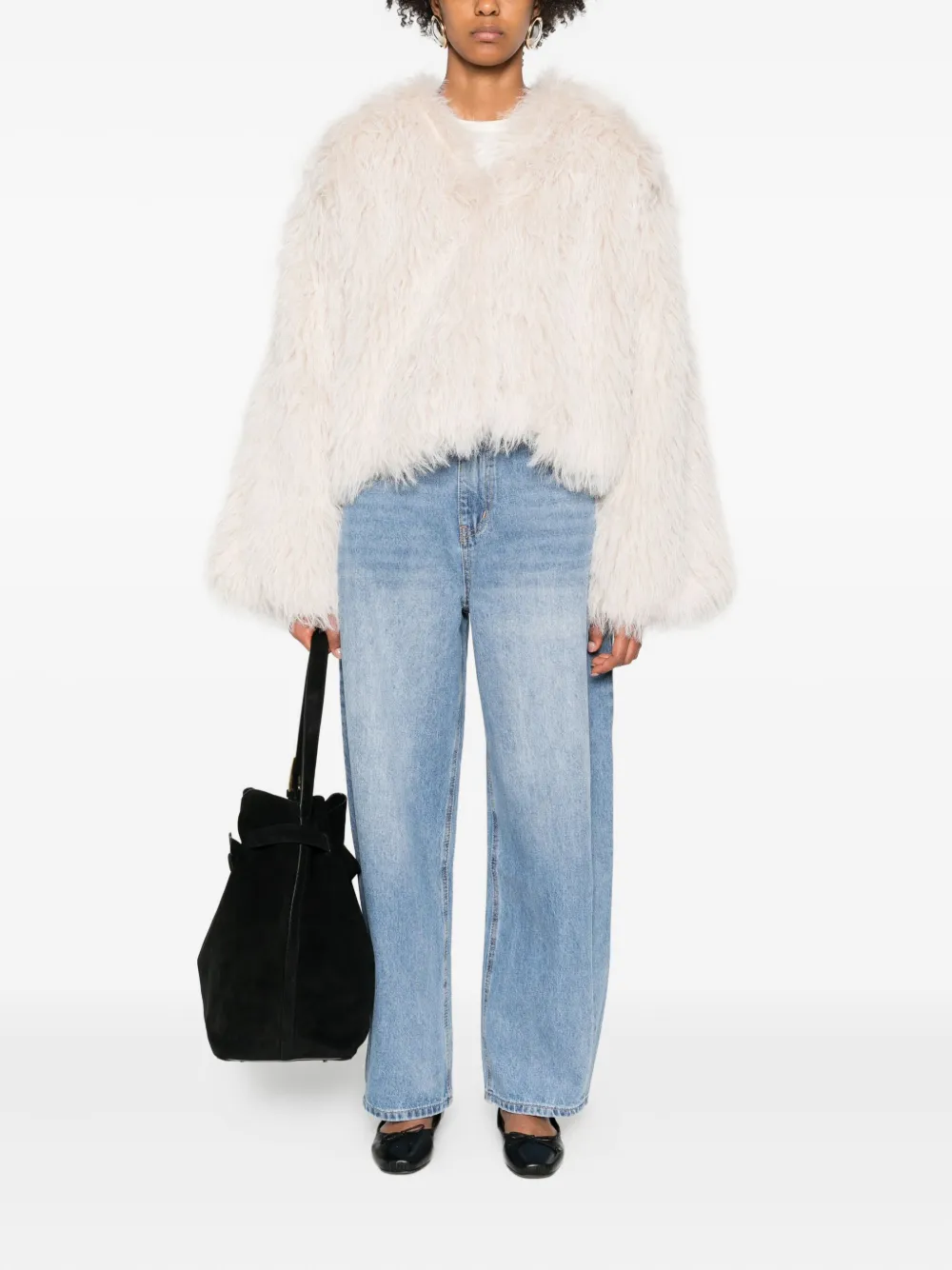 Eleh Katoenen straight jeans - Blauw