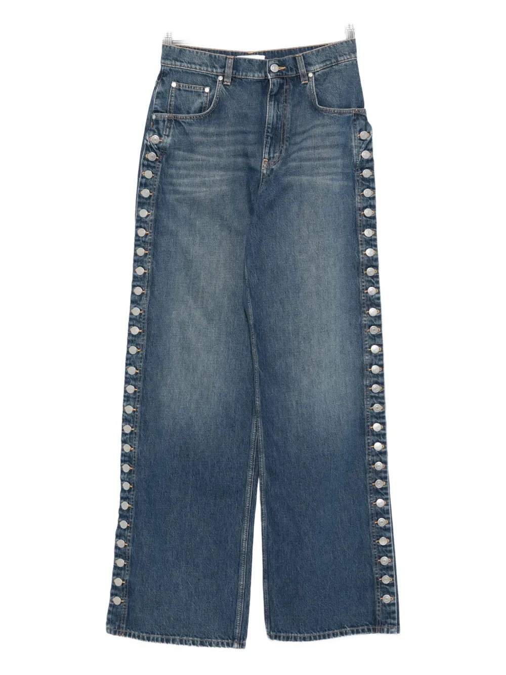 Stella Mccartney Loose Fit Denim Trousers In Blue