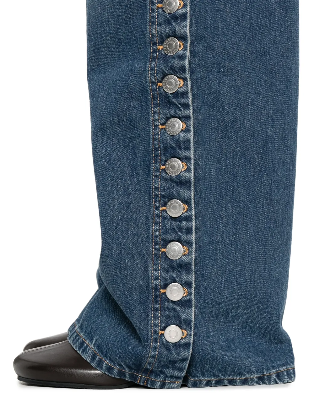 Stella McCartney Jeans met knoopdetail Blauw