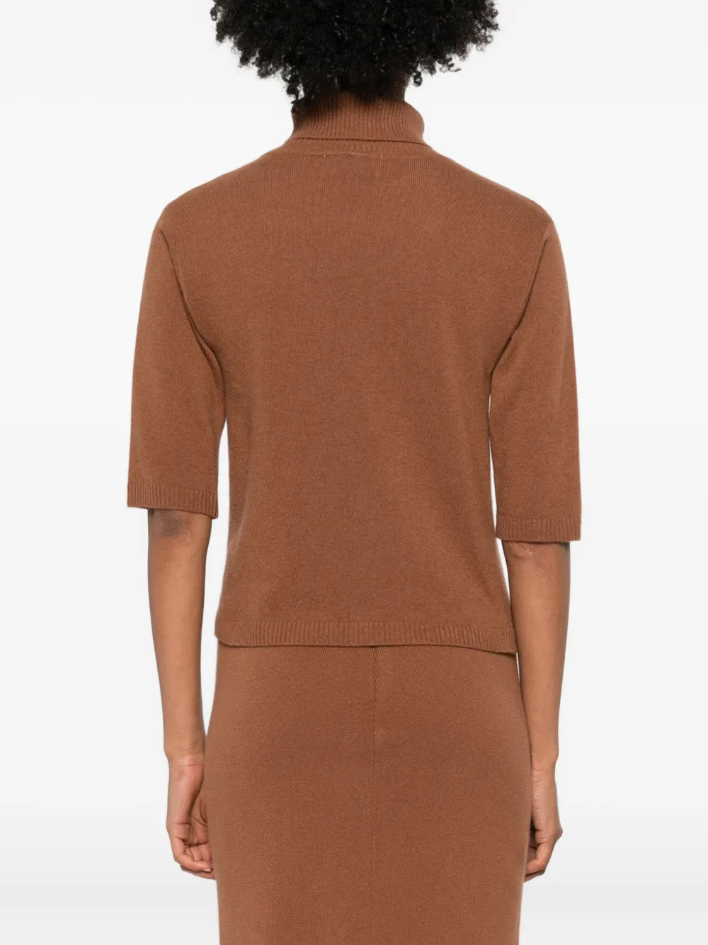 Daniele Fiesoli Turtleneck T-shirt In Brown