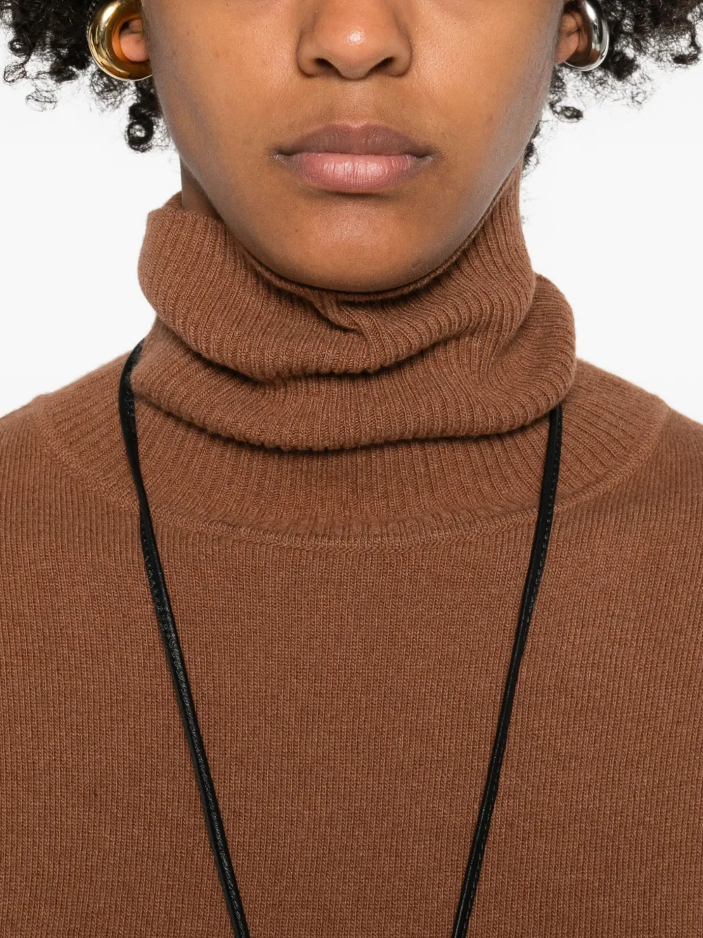 Daniele Fiesoli Turtleneck T-shirt In Brown