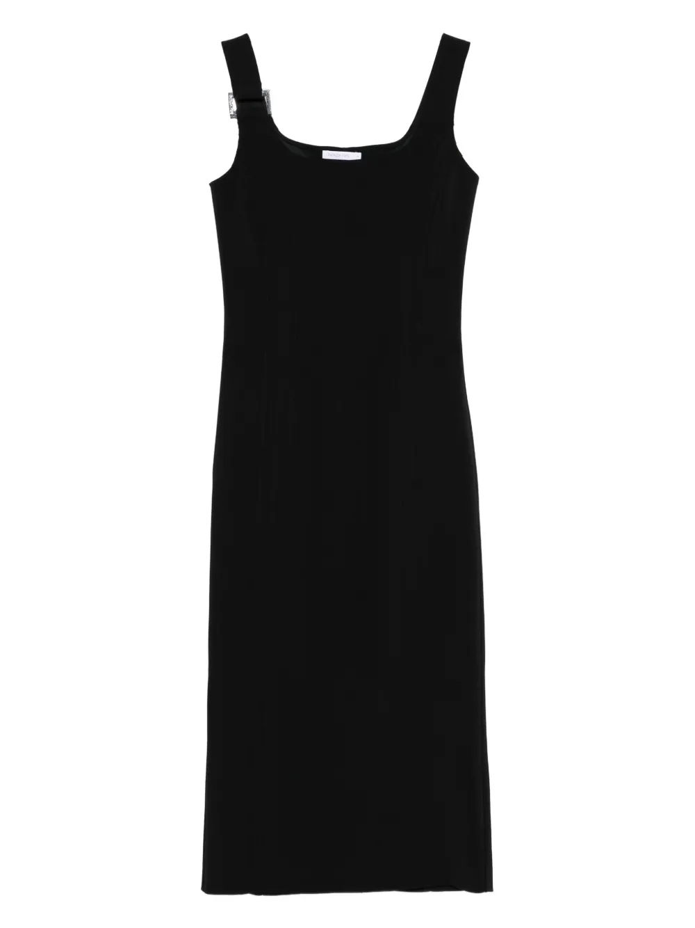 Patrizia Pepe square-neck midi dress - Nero