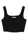 Patrizia Pepe seam-detail top - Black