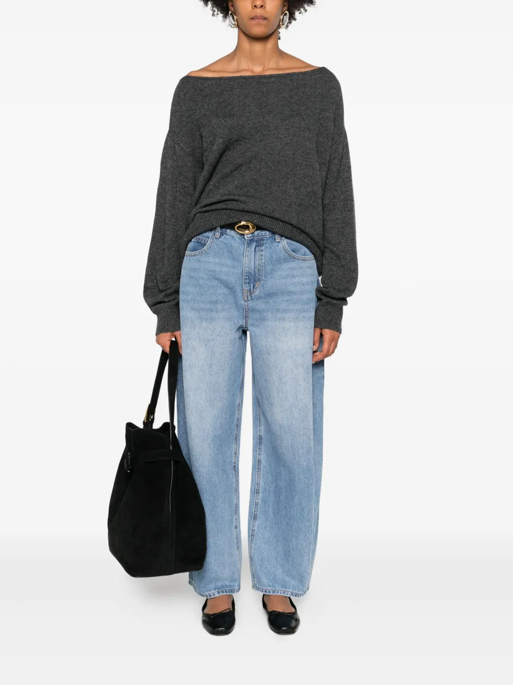 Eleh boat-neck cotton sweater | Knitted Sweaters | Image 2