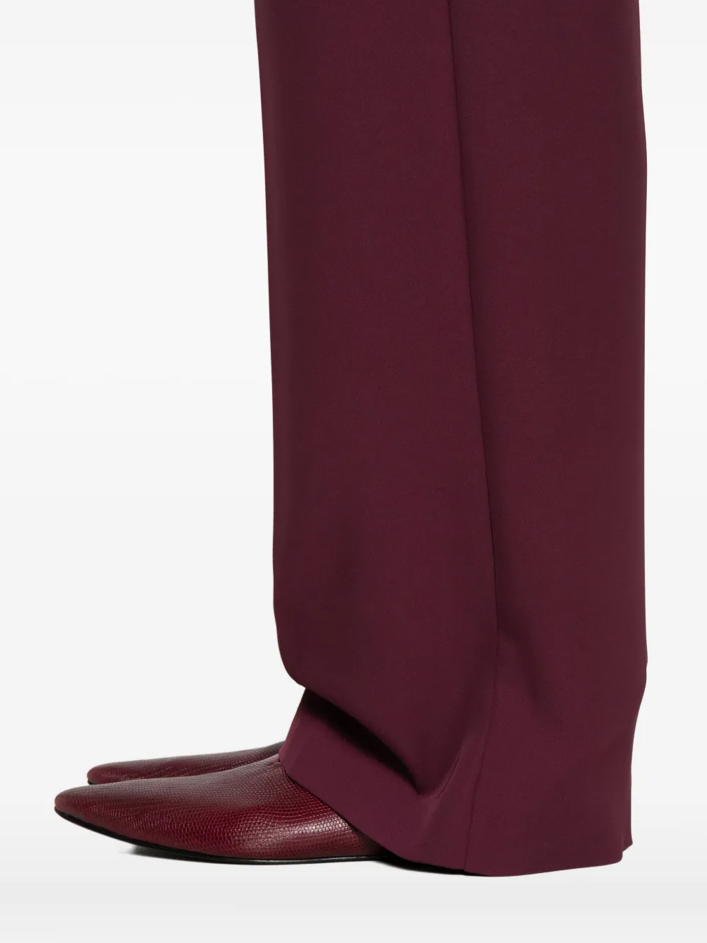 Patrizia Pepe High-waisted Wide-leg Trousers In Gold