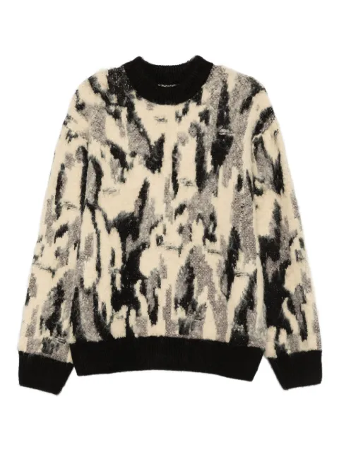 FEDERICO CINA abstract-print crew-neck sweater