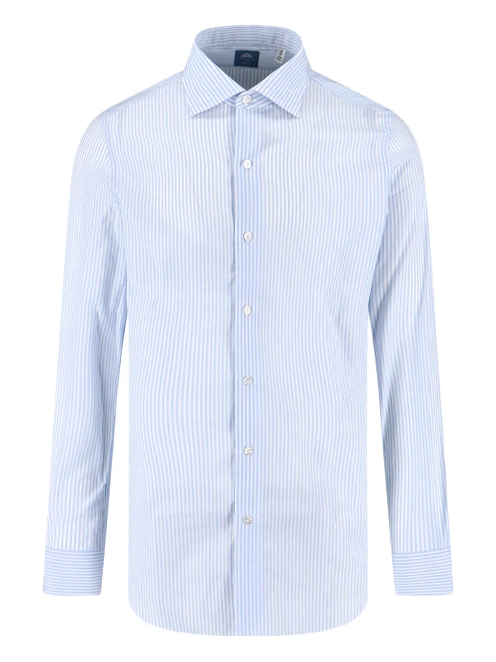Finamore 1925 Napoli striped-pattern shirt - ブルー Finamore 1925 Napoli striped-pattern shirt - ブルー