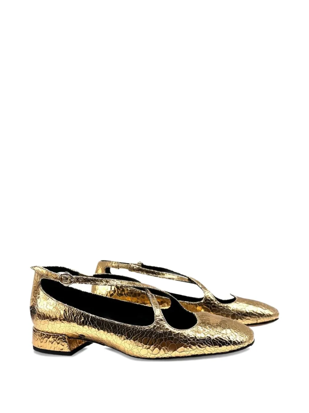 A.bocca 25mm Two For Love Square Toe Strap Sandals In Gold