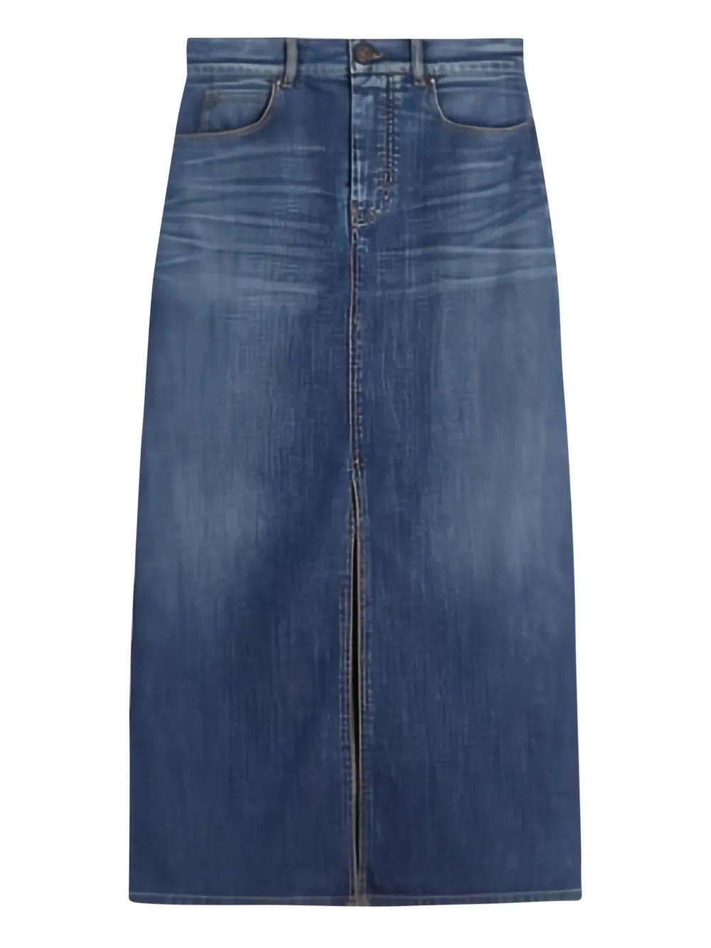 Weekend Max Mara Zarelia denim midi skirt | Blue | Image 1