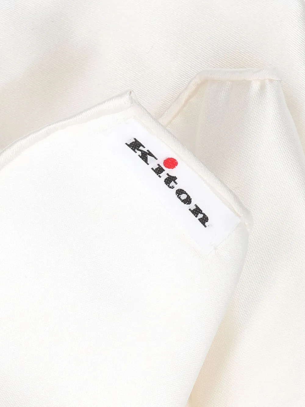 Kiton Pocket Square In White