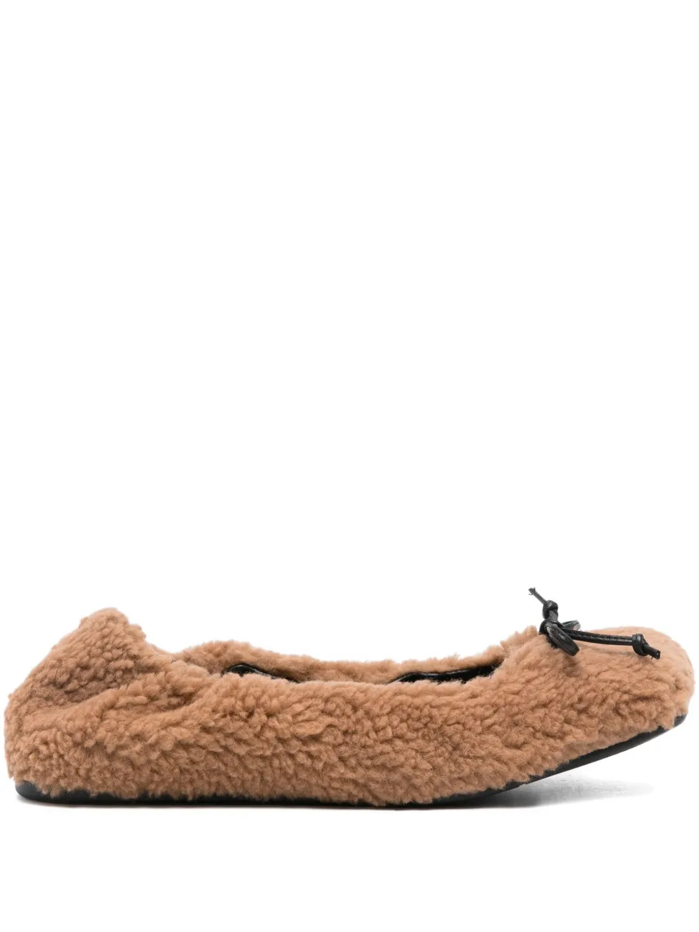 Vic Matie bow-detail flat Neutrals