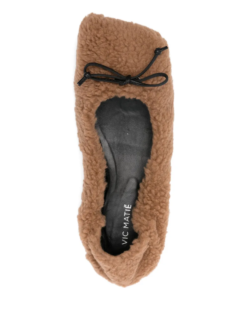 Vic Matie Bow-detail Flat In Neutral