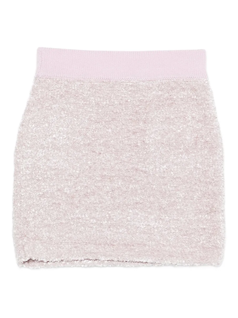 Elisabetta Franchi La Mia Bambina Bouclé Skirt In Multi