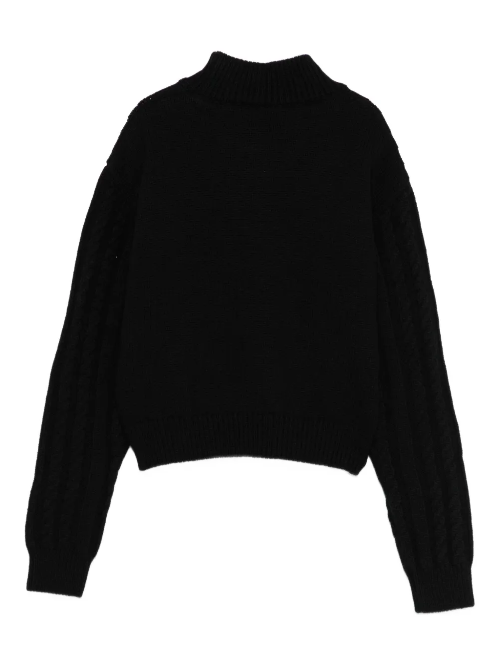 Elisabetta Franchi La Mia Bambina cable-knit logo sweater | Girls Jumpers & Knitwear | Image 2